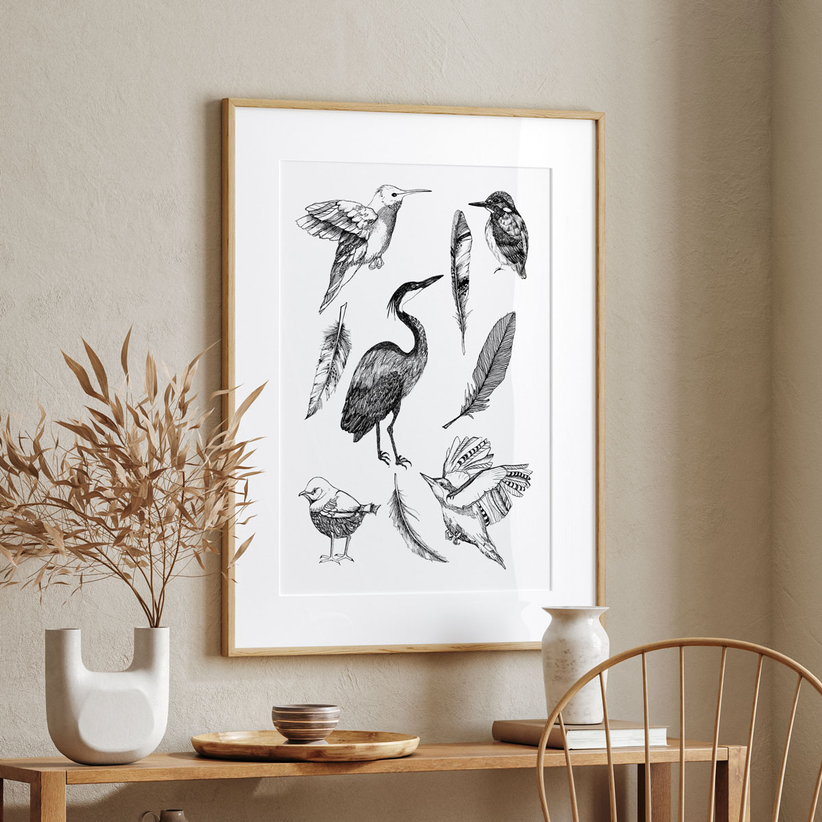 Maison Paula - Affiche oiseaux