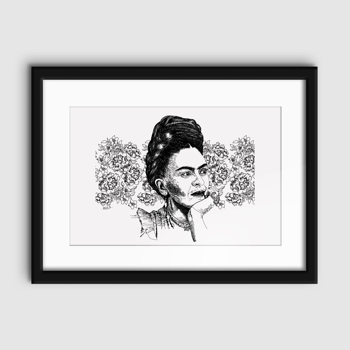 Tableau affiche illustration Frida Kahlo - Maison Paula