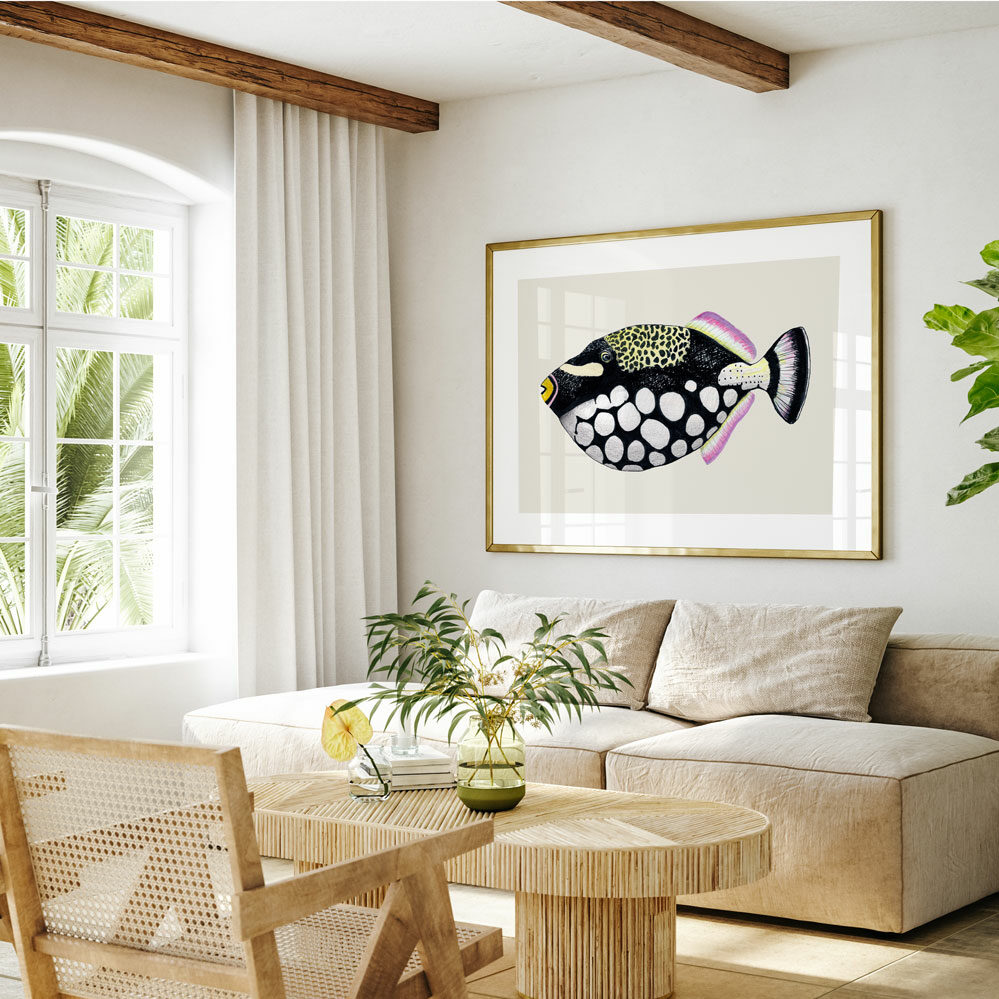 Maison Paula - Affiche illustration poisson