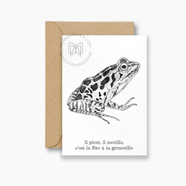 Carte postale La fête à la grenouille