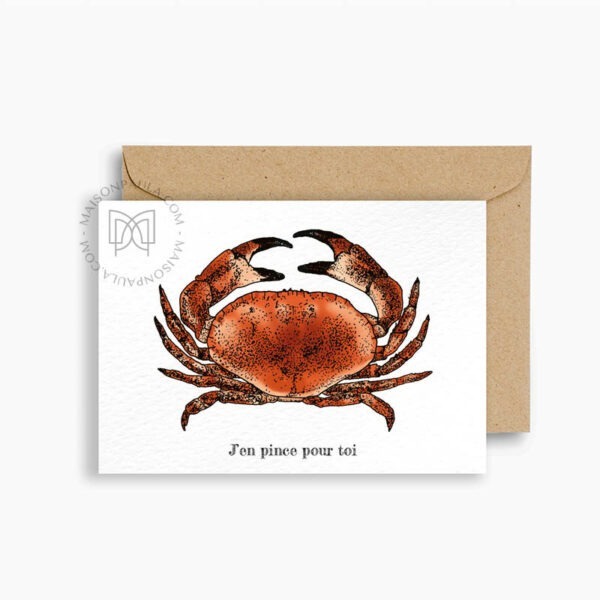 Carte postale J'en pince pour toi
