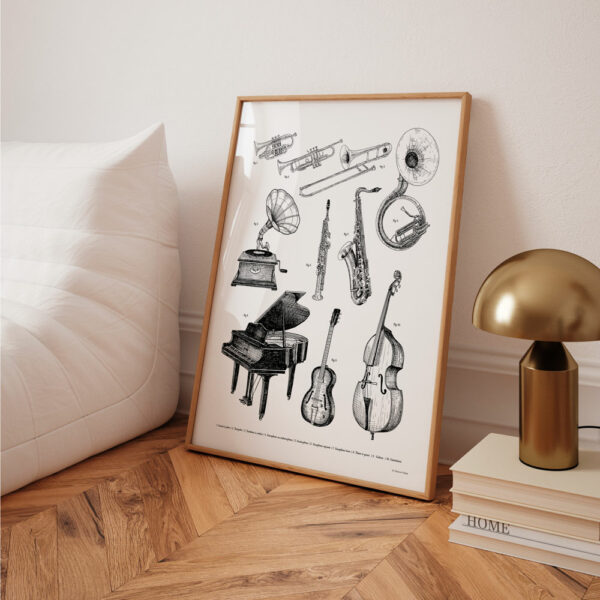 Affiche Les instruments de musique – Image 3