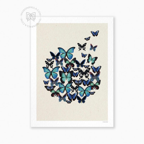 Affiche Nuée de papillons