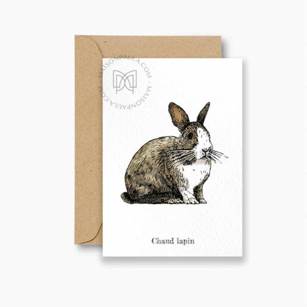 Carte postale Chaud lapin