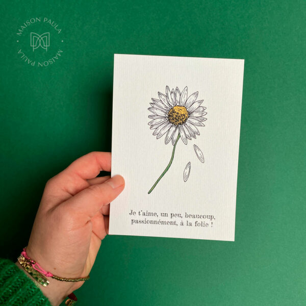 Carte postale Je t'aime un peu, beaucoup... à la folie ! – Image 3