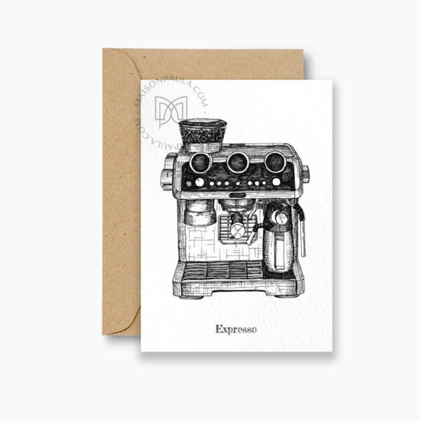 Carte postale Cafetière Expresso