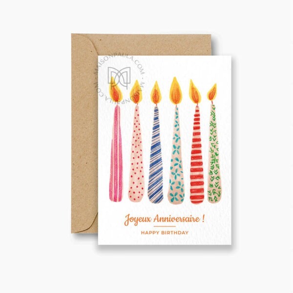 Carte d'anniversaire "Joyeux Anniversaire"