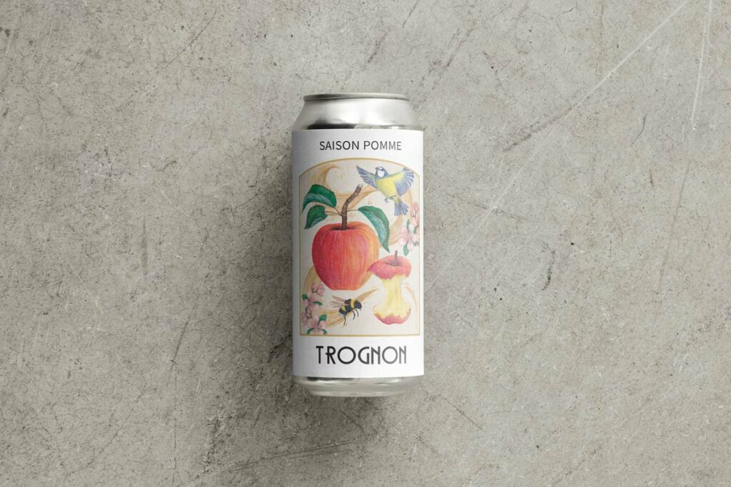 Maison Paula création d'une étiquette de bière illustrée pour la brasserie des Beaux Jours