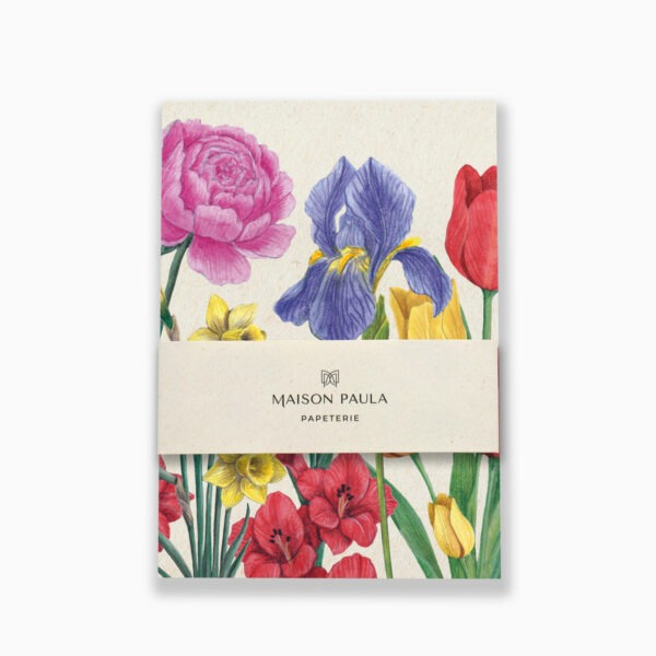 Carnet de notes au motif fleur